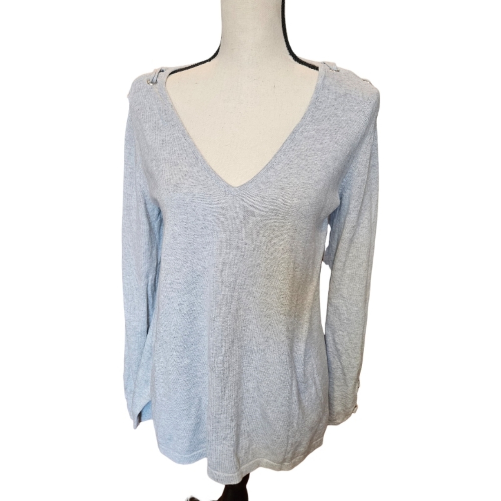 Sogi Gray Top with Shoulder Tie